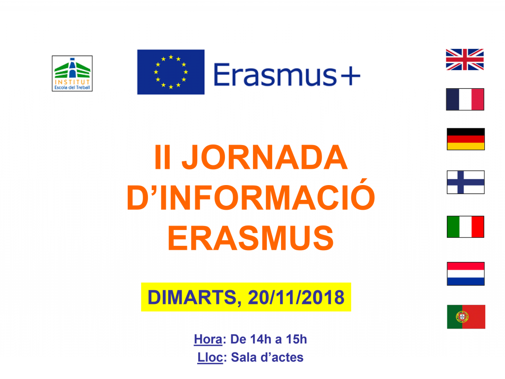 II Jornada d'informació Erasmus