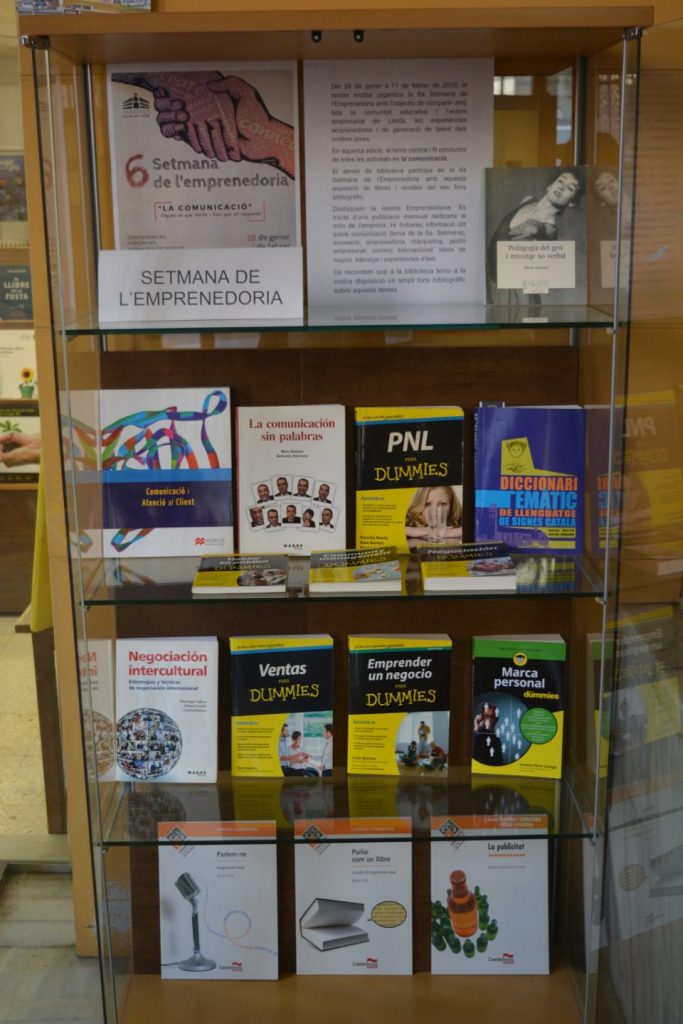 Exposició bibliogràfica Setmana de l'Emprenedoria