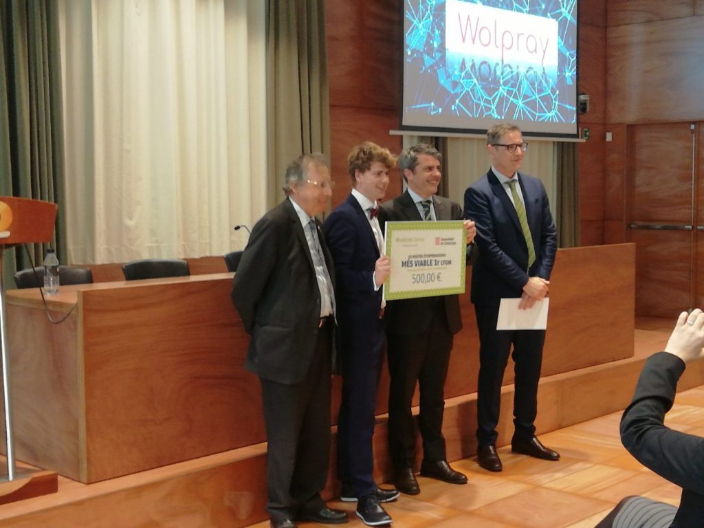 Jaume Quintana premiat als projectes emprenedors de FP