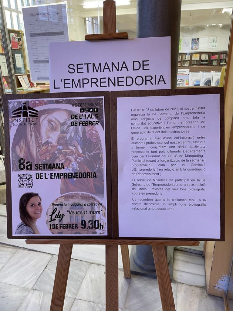 Exposició bibliogràfica Setmana de l’Emprenedoria