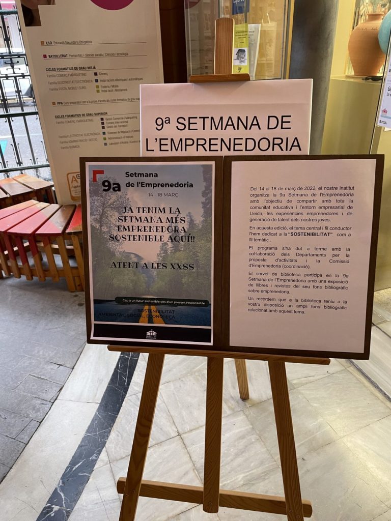 Exposició bibliogràfica Setmana de l’Emprenedoria