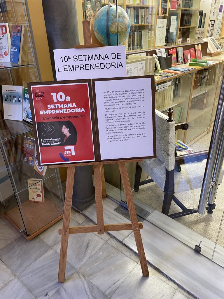 Exposició bibliogràfica 10ªSetmana de l’Emprenedoria