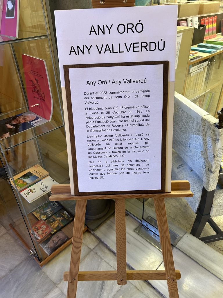 Exposició Any Oró / Any Vallverdú