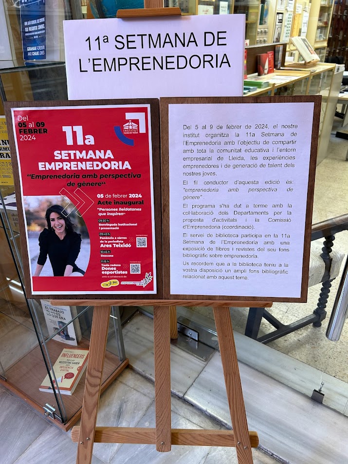 Exposició bibliogràfica 11ªSetmana de l’Emprenedoria