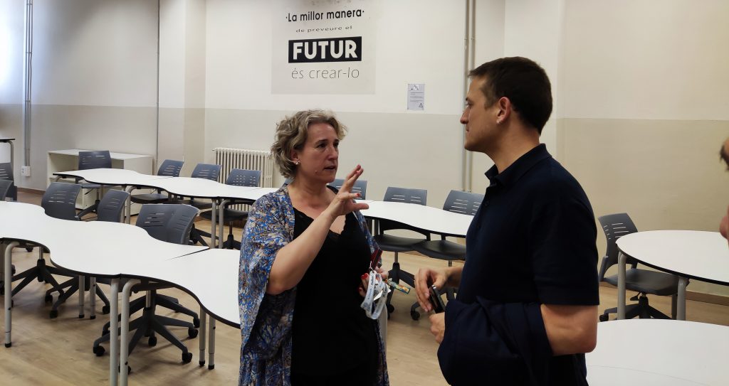 Visita del Sr. Simó López a l'Escola del Treball de Lleida: Un Centre d'Excel·lència en Educació