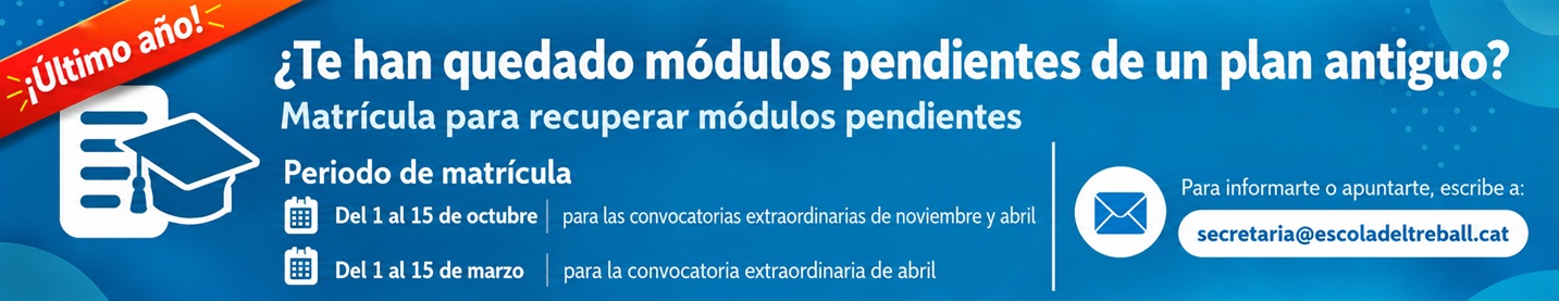 Banner informativo sobre matrícula pendiente
